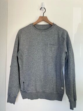 Vuori Jeffreys Pullover | Men’s Small | Heather Grey | V218